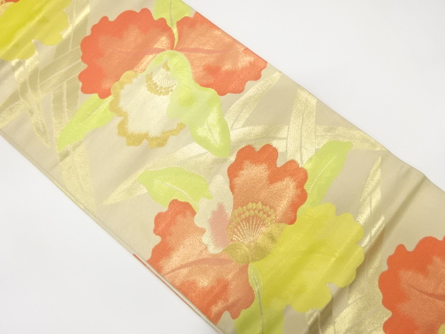 JAPANESE FUKURO OBI / WOVEN FLOWER